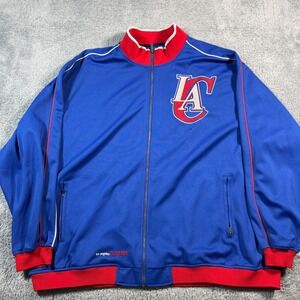 Los Angeles Clippers NBA Track Jacket Mens 2XL Full Zip Reebok Warm Up Embroider
